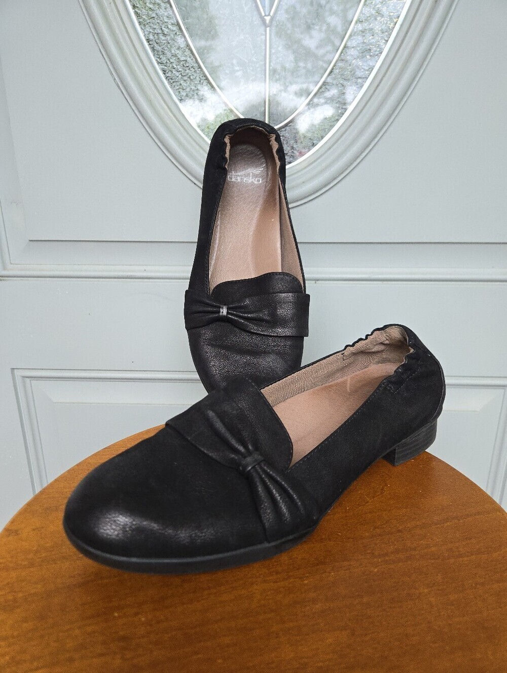 Dansko Karen Nubuck Black Burnished Loafers